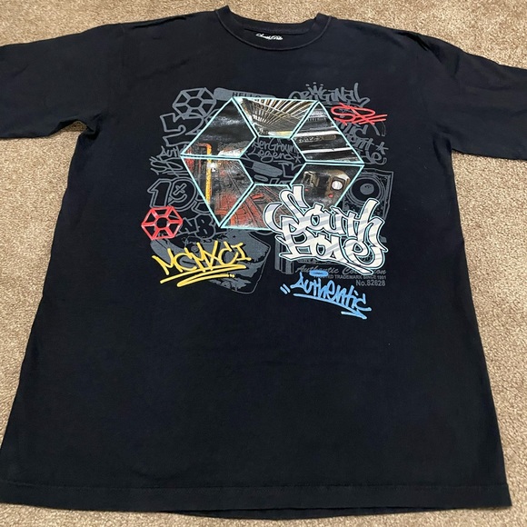 AMAZING VINTAGE SOUTH POLE “SIGNATURE SERIES” T-SHIRT SUBWAY NYC PRINT SIZE L - Picture 2 of 16